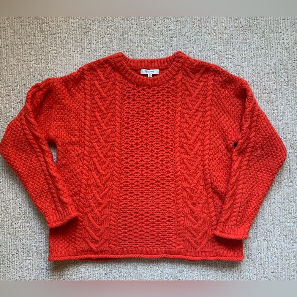 Madewell Cableknit Pullover Sweater